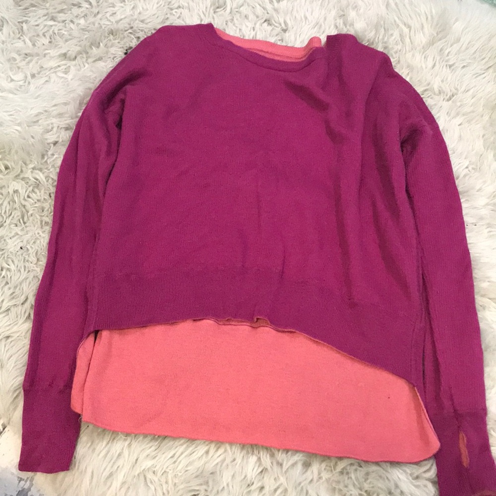LULULEMON Pink reversible sweater